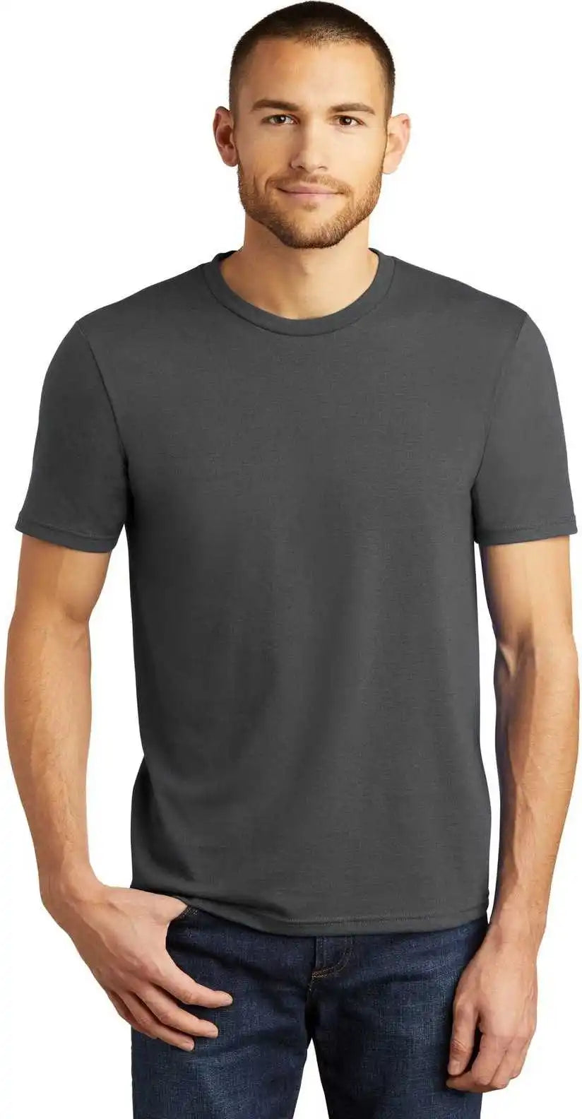 District Dm130 Perfect Tri Tee Charcoal