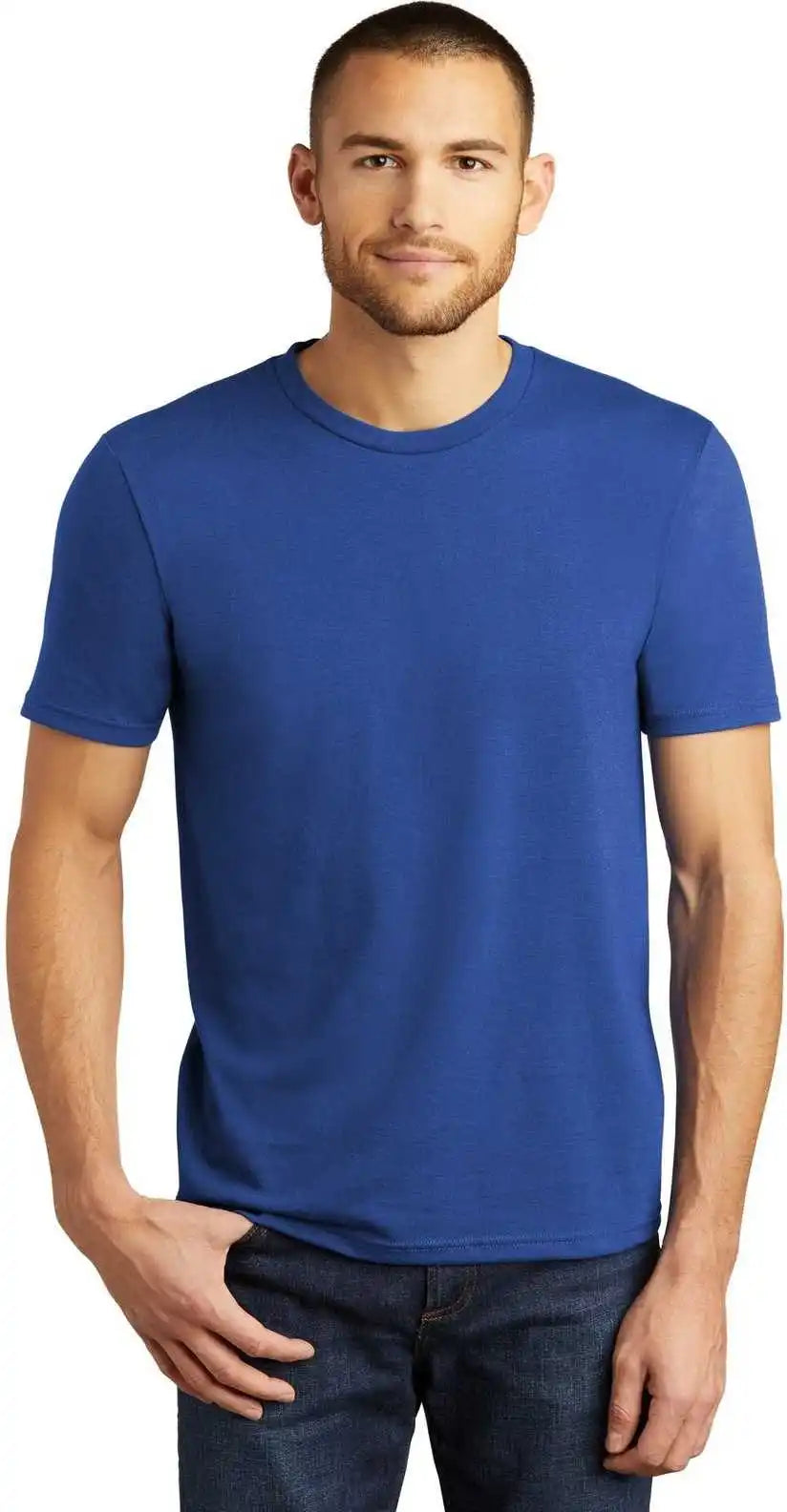 District Dm130 Perfect Tri Tee Deep Royal