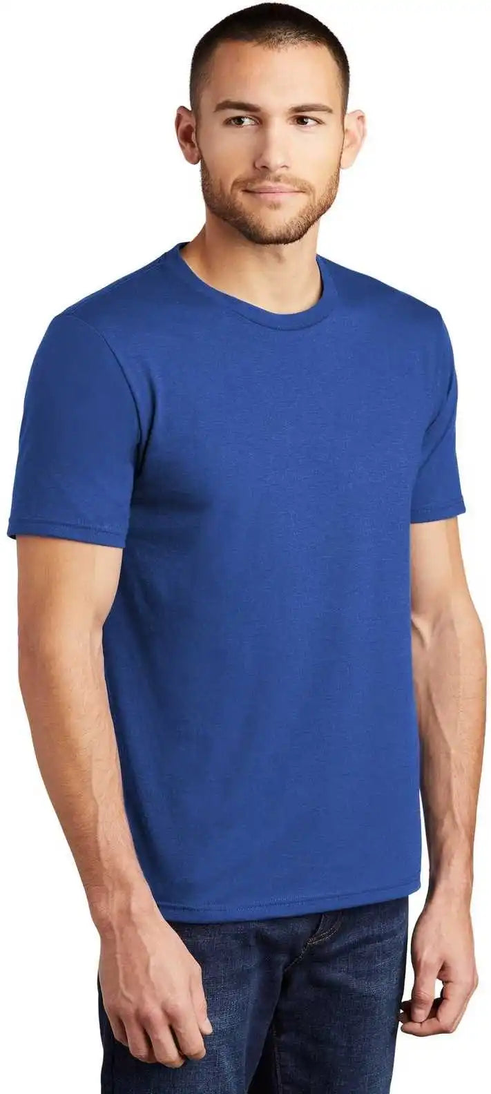 District Dm130 Perfect Tri Tee Deep Royal