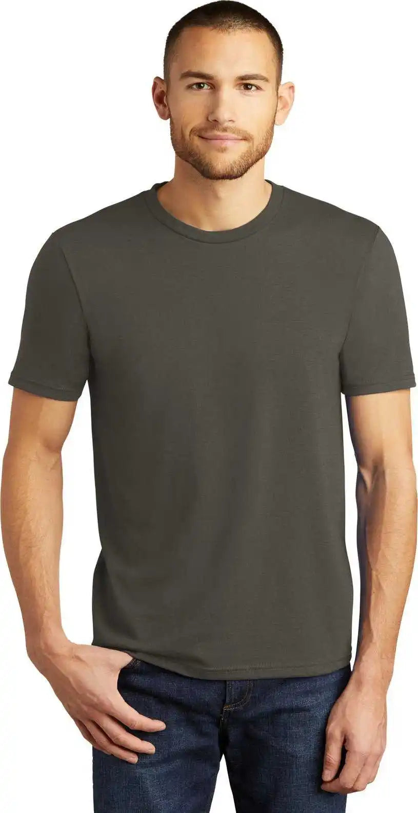 District Dm130 Perfect Tri Tee Deepest Grey