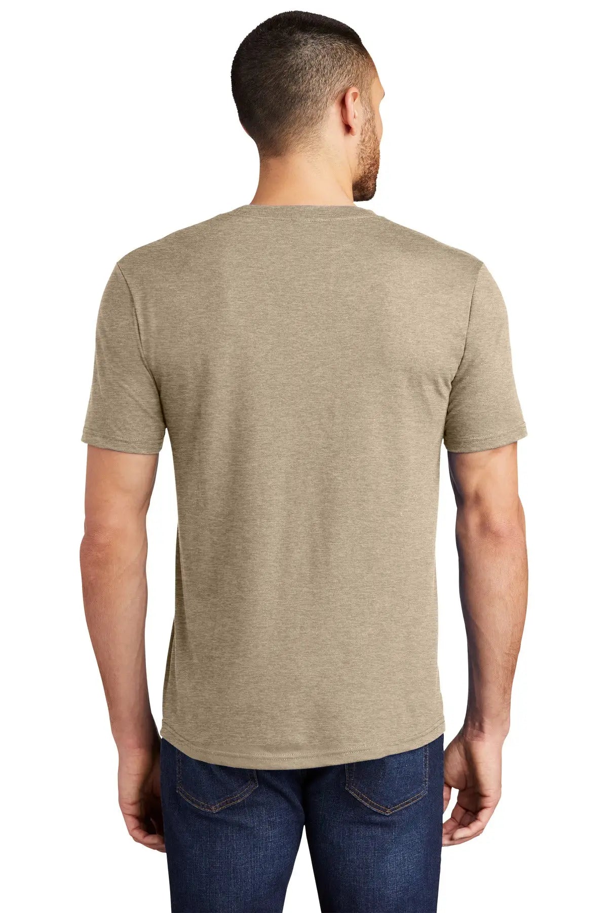 District Dm130 Perfect Tri Tee - Desert Tan Heather