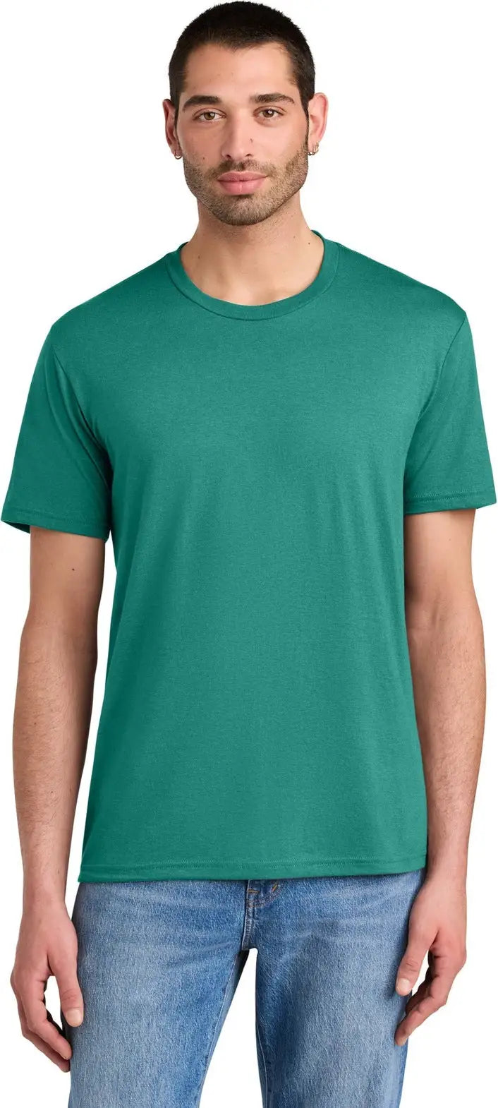 District Dm130 Perfect Tri Tee - Eucalyptus Blue