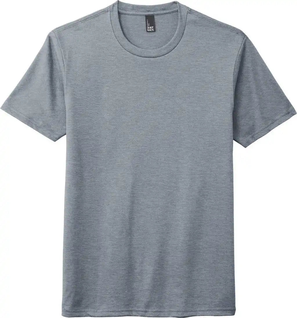 District Dm130 Perfect Tri Tee Flint Blue Heather