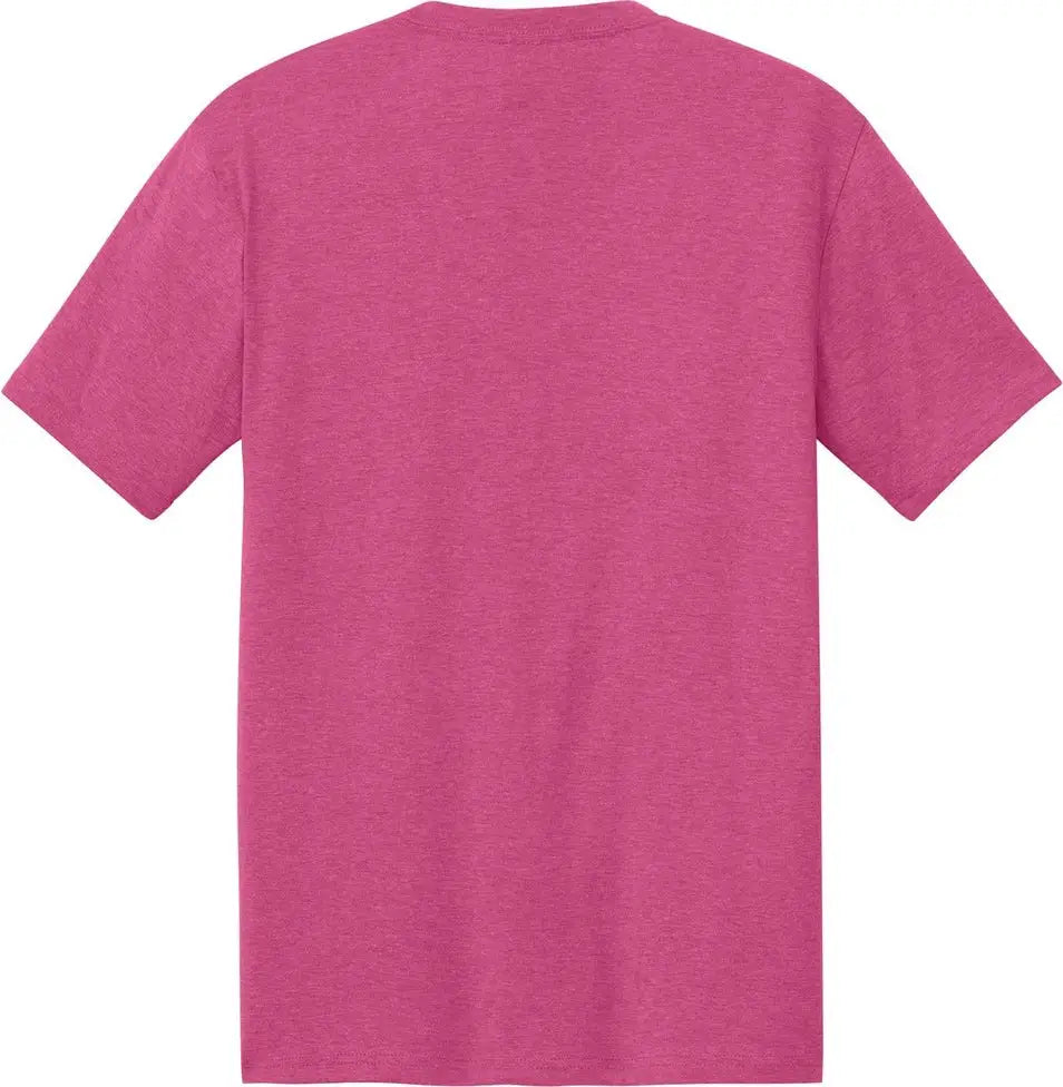 District Dm130 Perfect Tri Tee - Fuchsia Frost