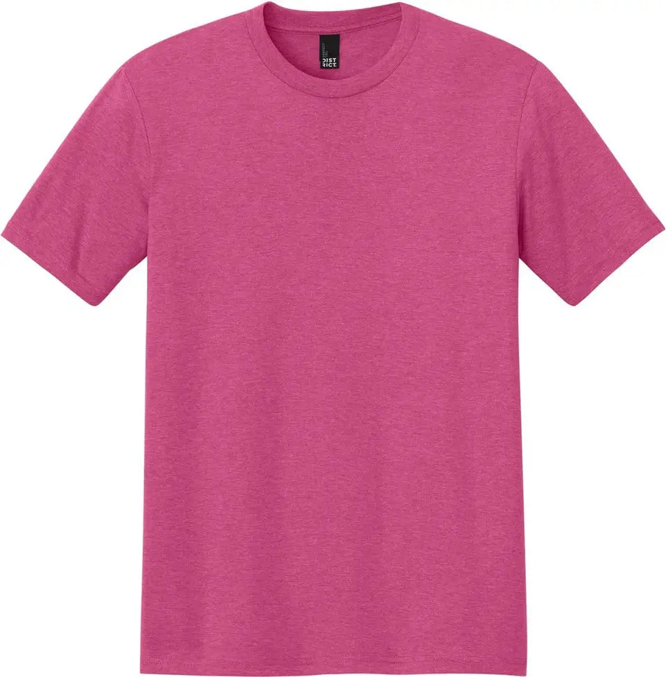 District Dm130 Perfect Tri Tee - Fuchsia Frost