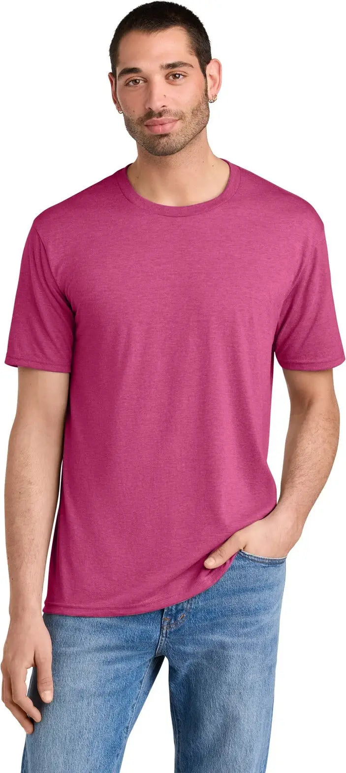 District Dm130 Perfect Tri Tee - Fuchsia Frost