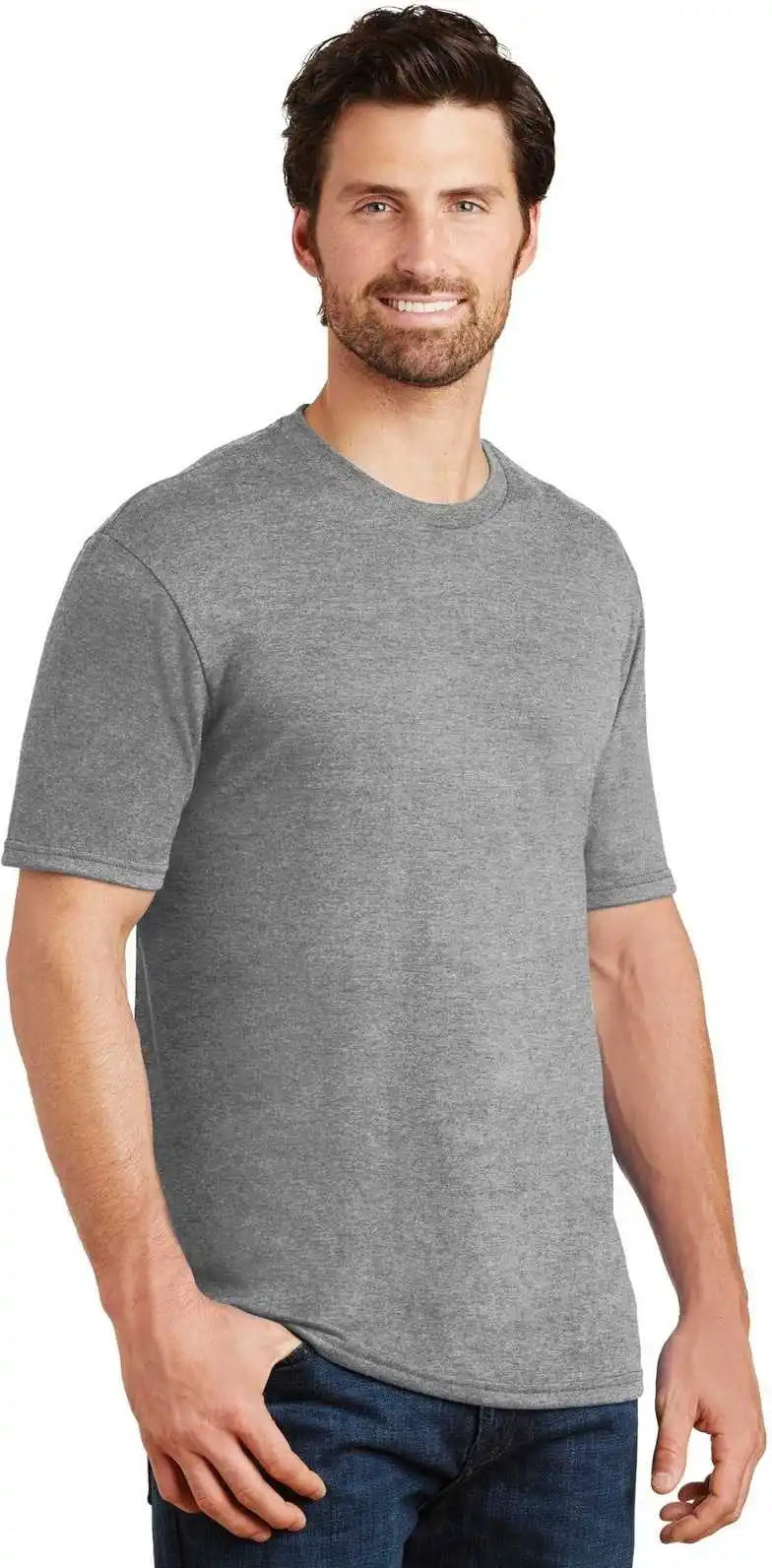 District Dm130 Perfect Tri Tee - Gray Frost