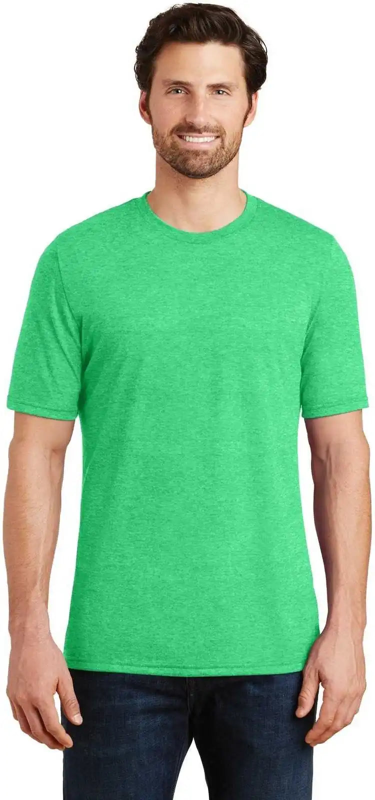 District Dm130 Perfect Tri Tee - Green Frost