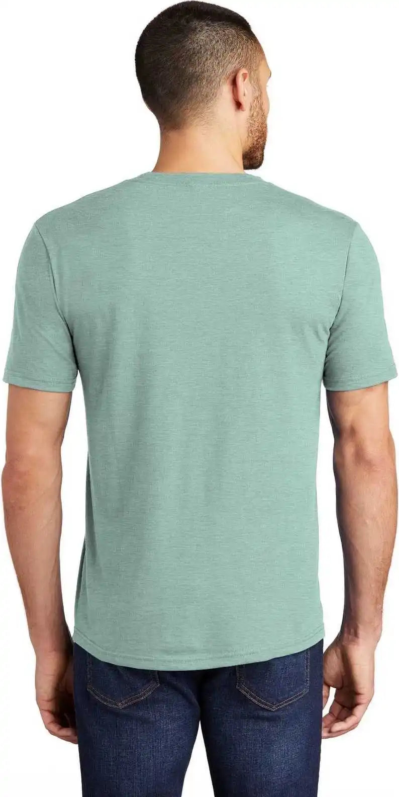 District Dm130 Perfect Tri Tee - Heathered Dusty Sage