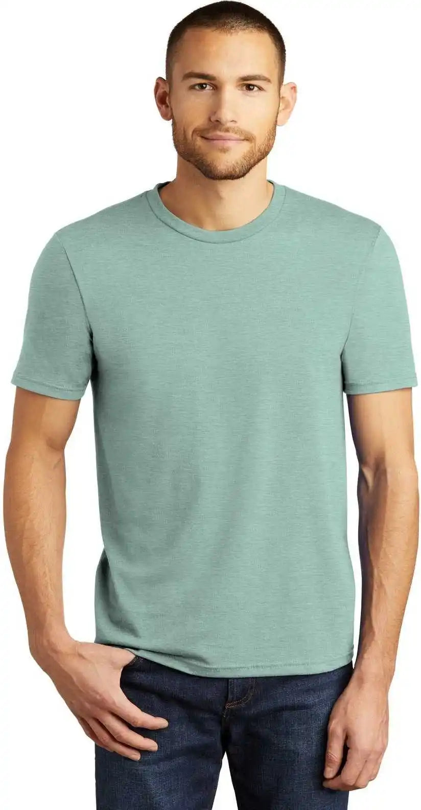 District Dm130 Perfect Tri Tee - Heathered Dusty Sage