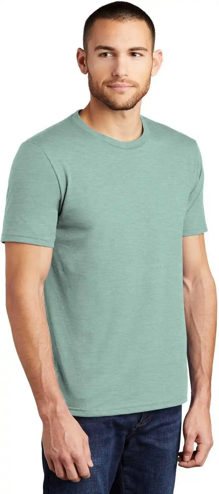 District Dm130 Perfect Tri Tee Heathered Dusty Sage
