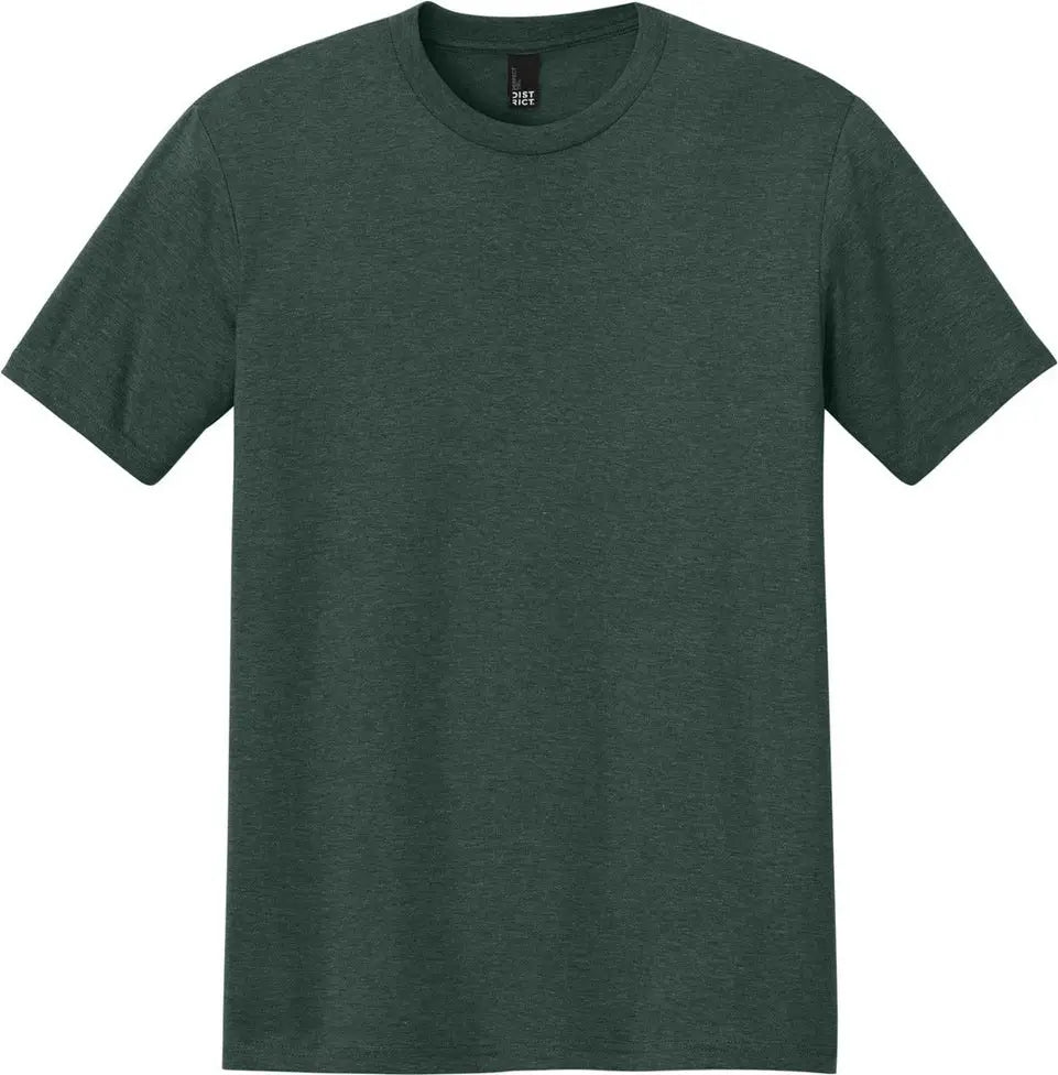 District Dm130 Perfect Tri Tee - Heathered Forest Green
