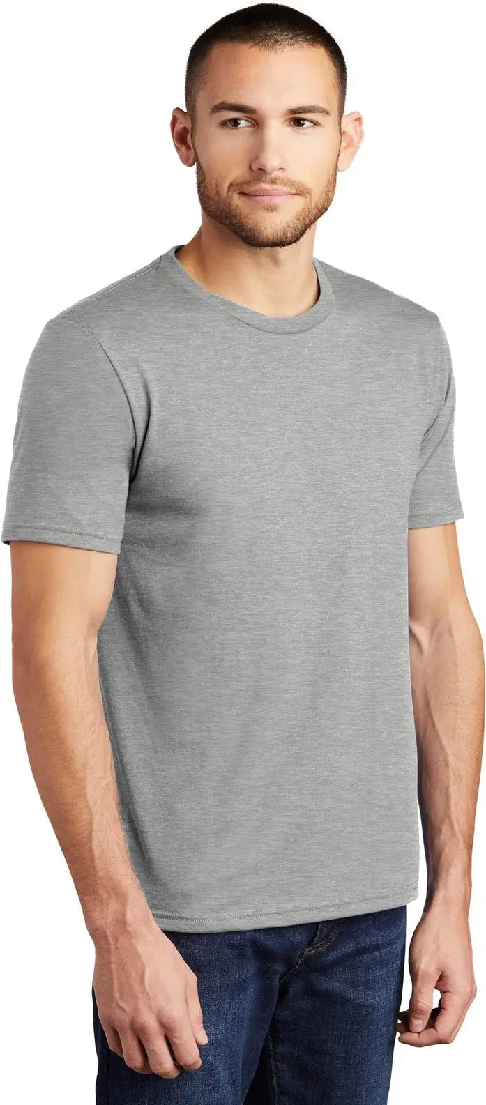 District Dm130 Perfect Tri Tee - Heathered Gray