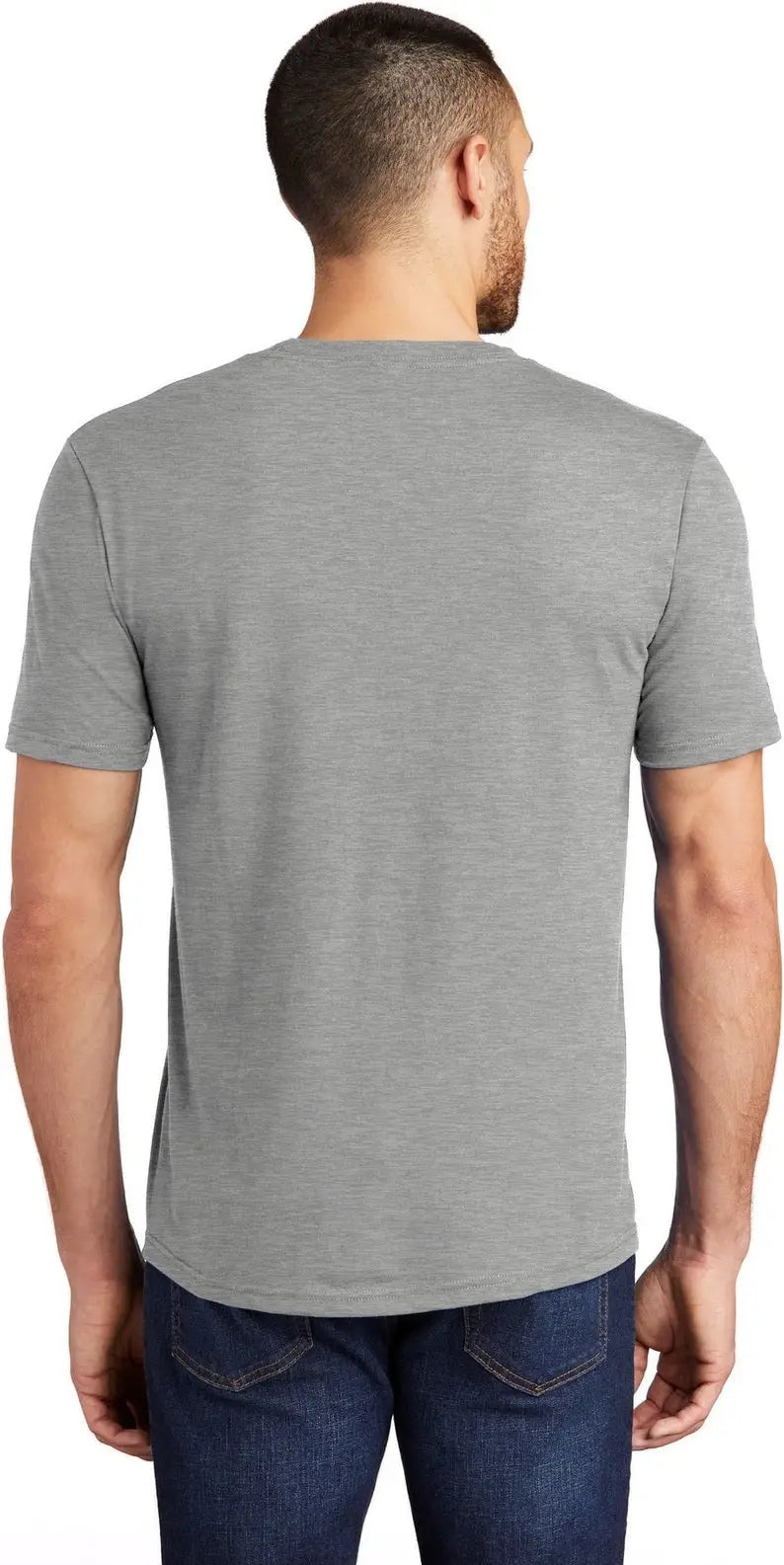 District Dm130 Perfect Tri Tee - Heathered Gray