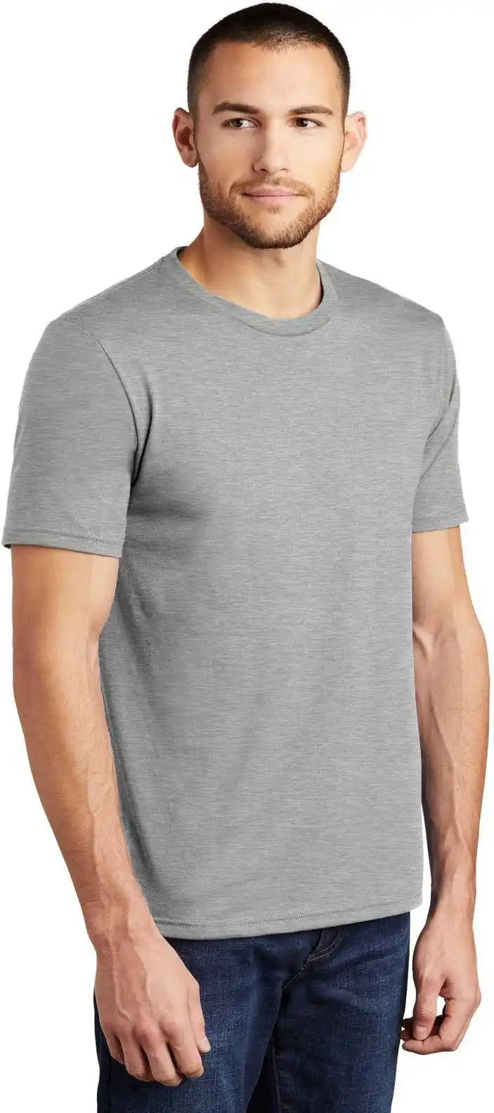 District Dm130 Perfect Tri Tee Heathered Gray