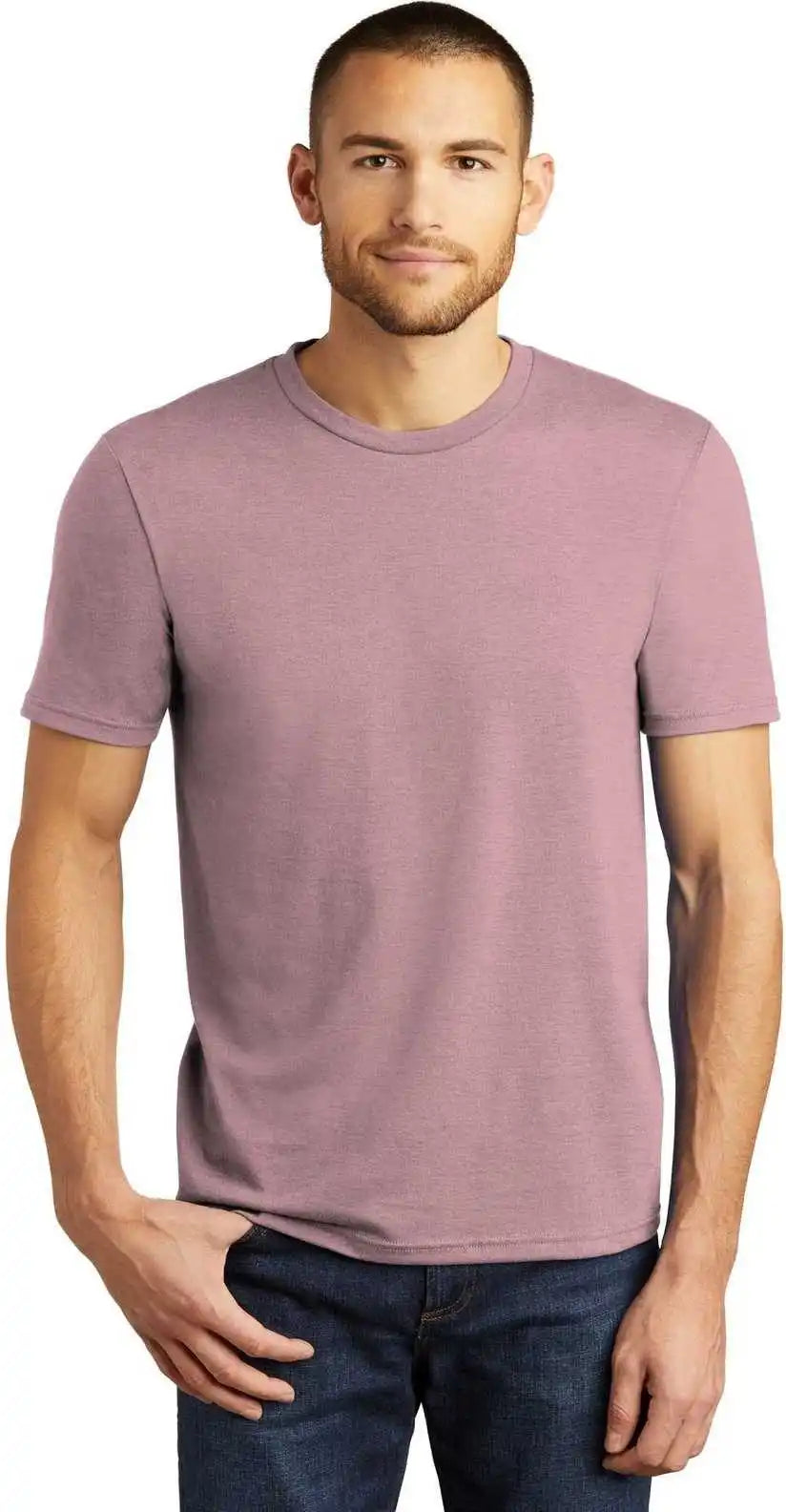 District Dm130 Perfect Tri Tee - Heathered Lavender