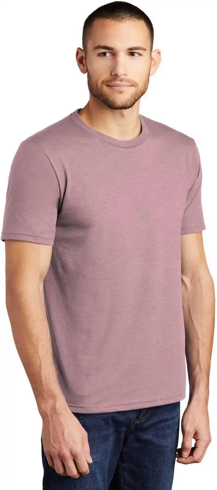 District Dm130 Perfect Tri Tee - Heathered Lavender