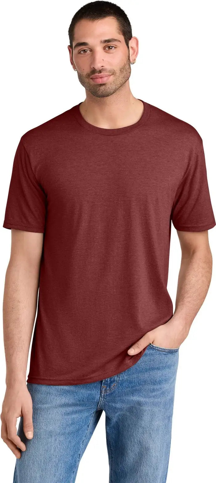 District Dm130 Perfect Tri Tee - Heathered Russet - Adult Xs