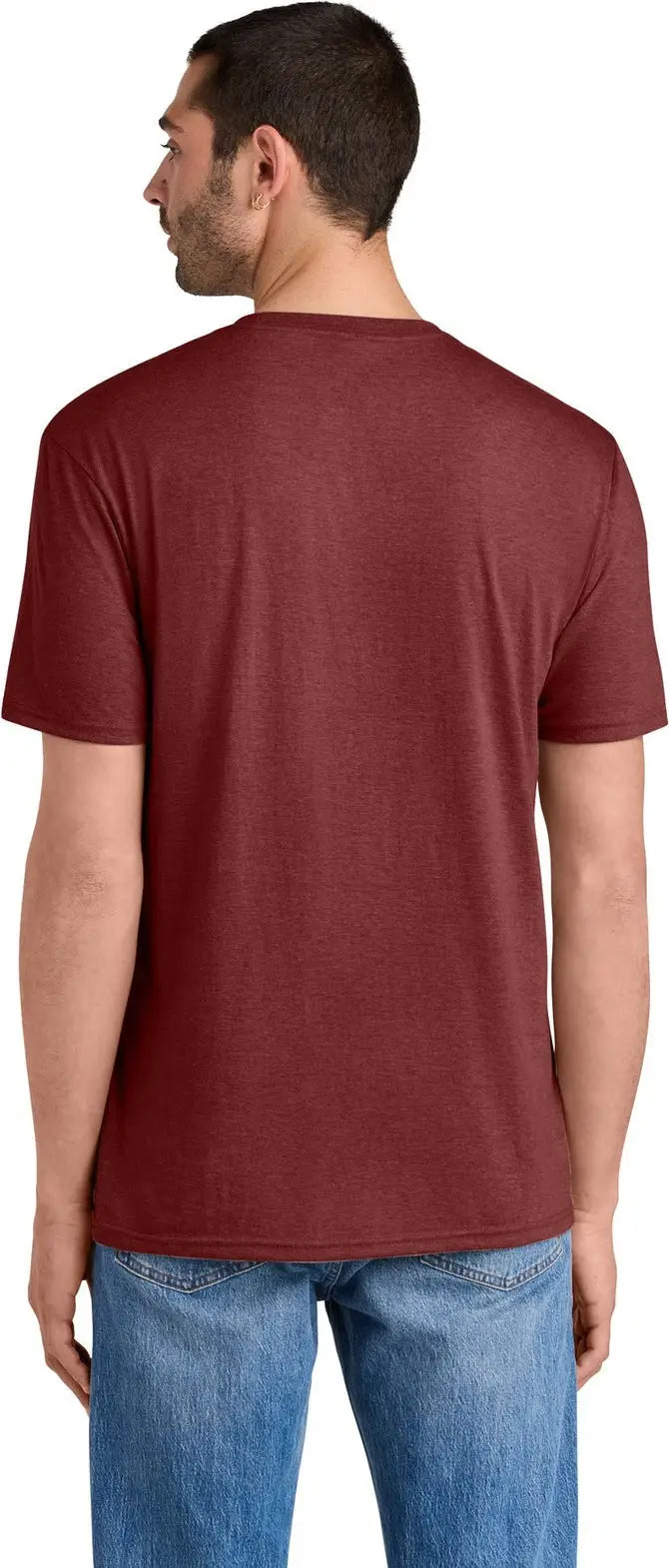 District Dm130 Perfect Tri Tee - Heathered Russet