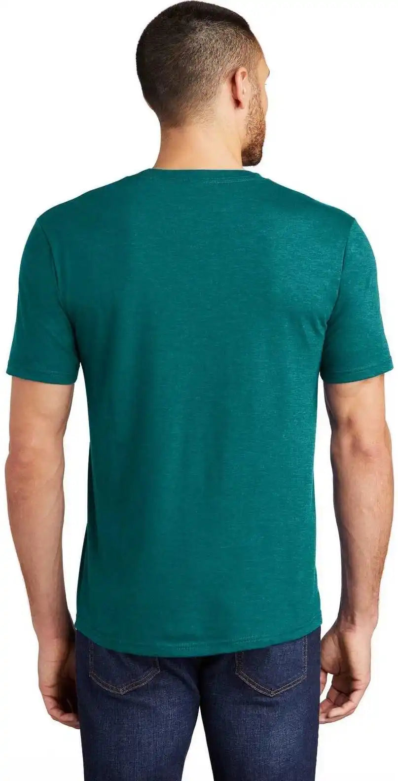 District Dm130 Perfect Tri Tee - Heathered Teal
