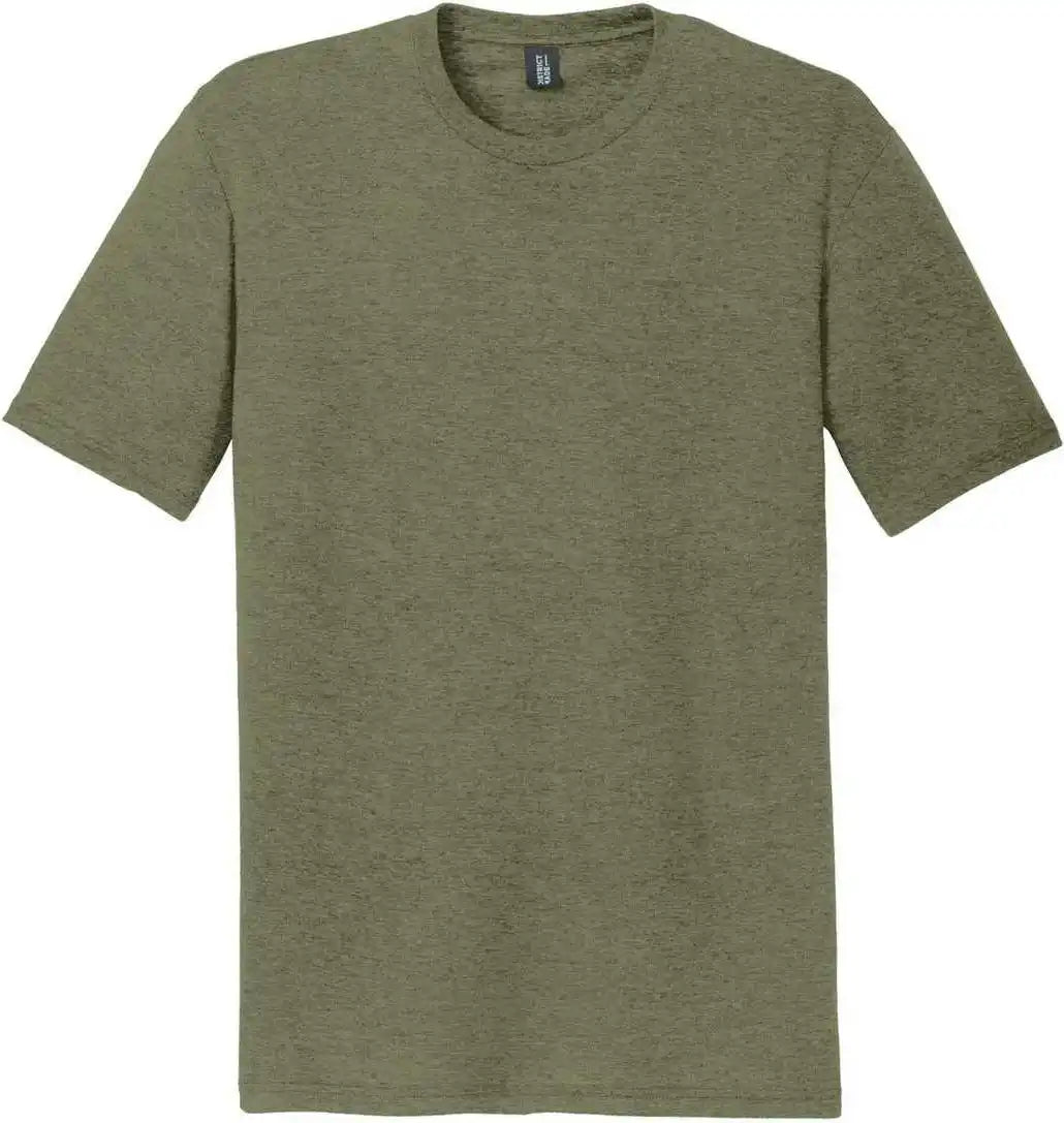 District Dm130 Perfect Tri Tee Military Green Frost