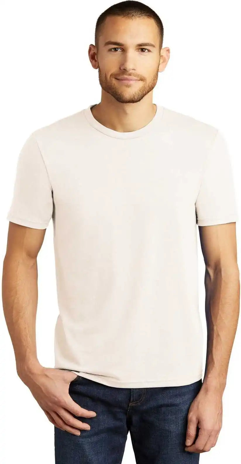 District Dm130 Perfect Tri Tee Natural