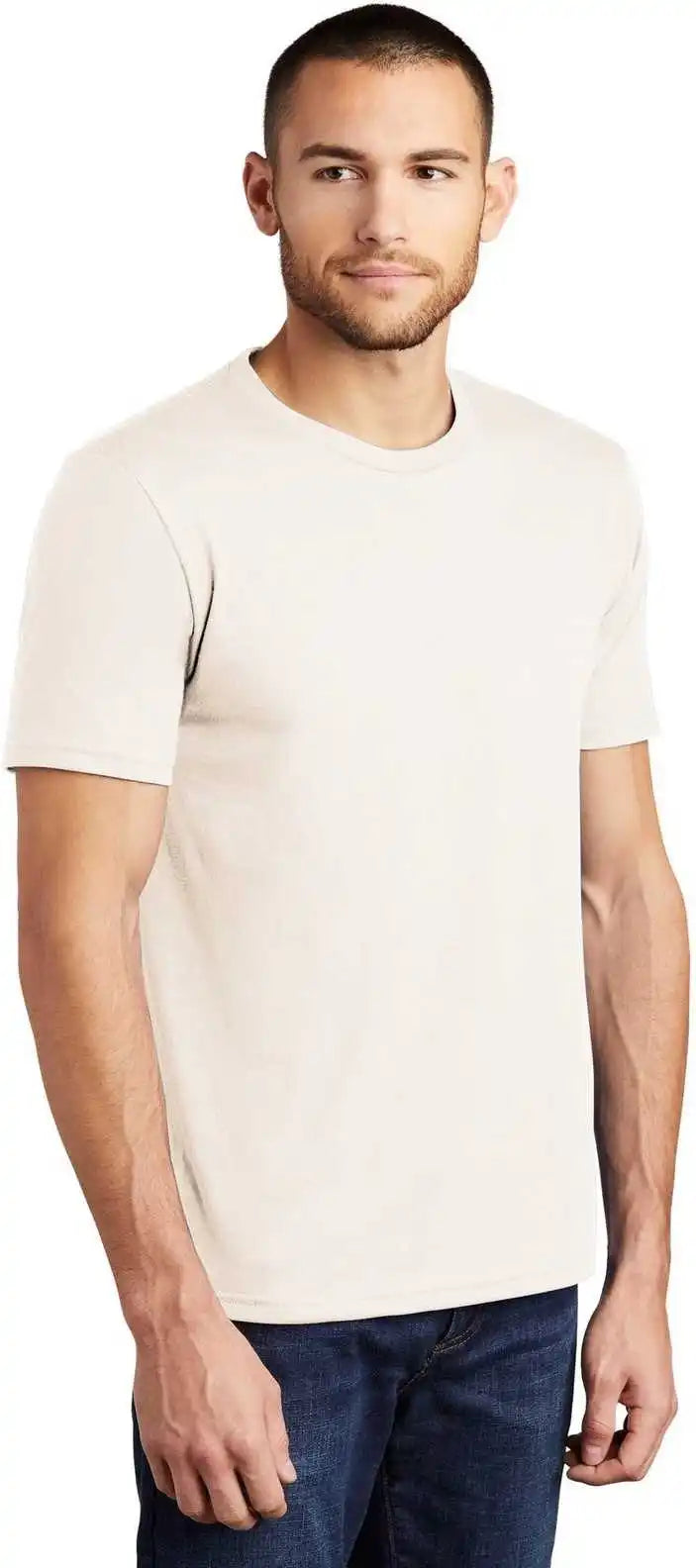 District Dm130 Perfect Tri Tee Natural