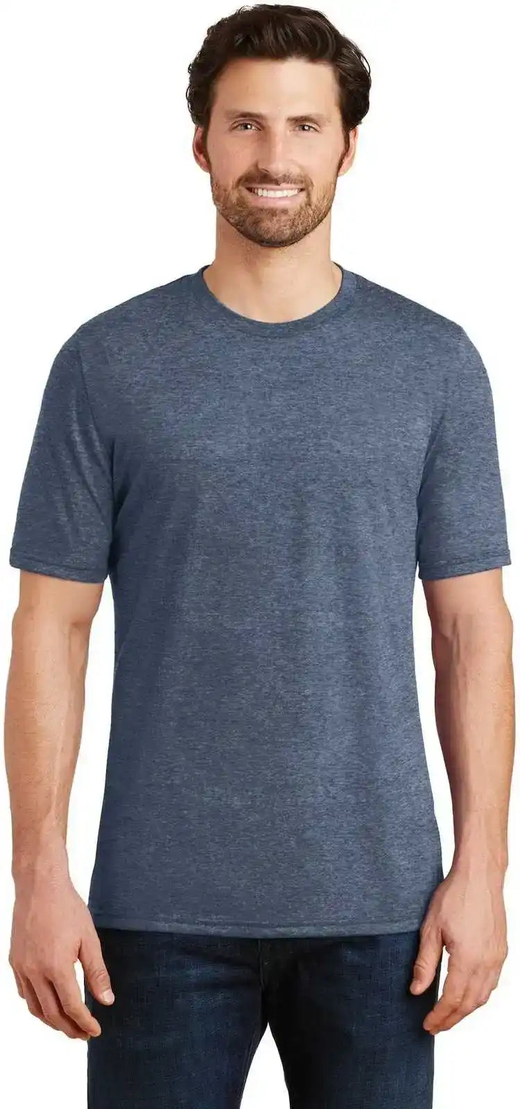 District Dm130 Perfect Tri Tee Navy Frost