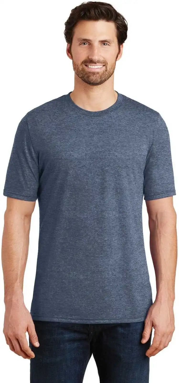 District Dm130 Perfect Tri Tee Navy Frost