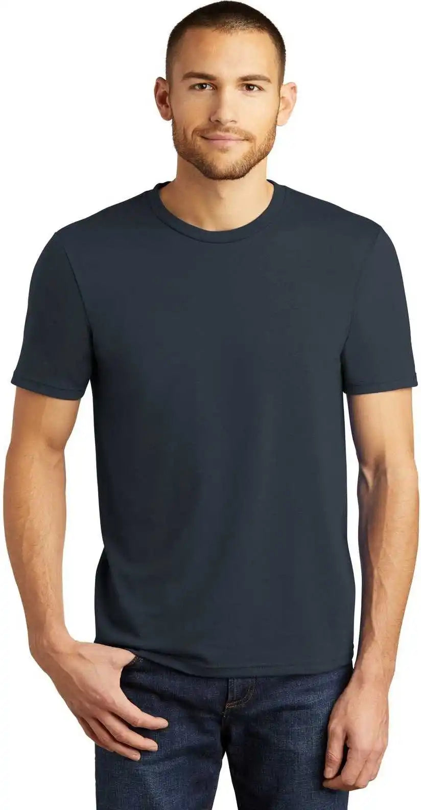District Dm130 Perfect Tri Tee New Navy