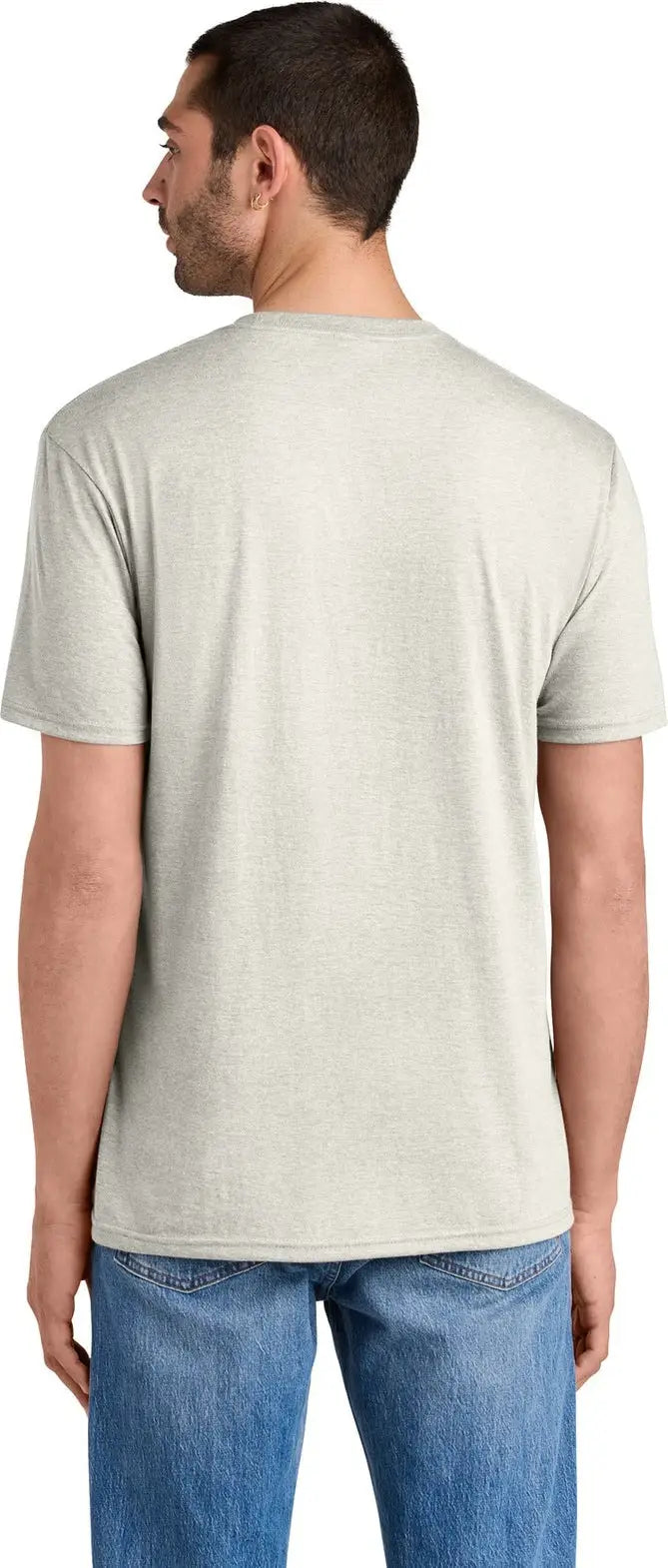 District Dm130 Perfect Tri Tee - Oatmeal Heather
