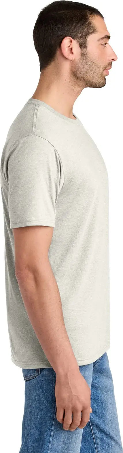 District Dm130 Perfect Tri Tee - Oatmeal Heather