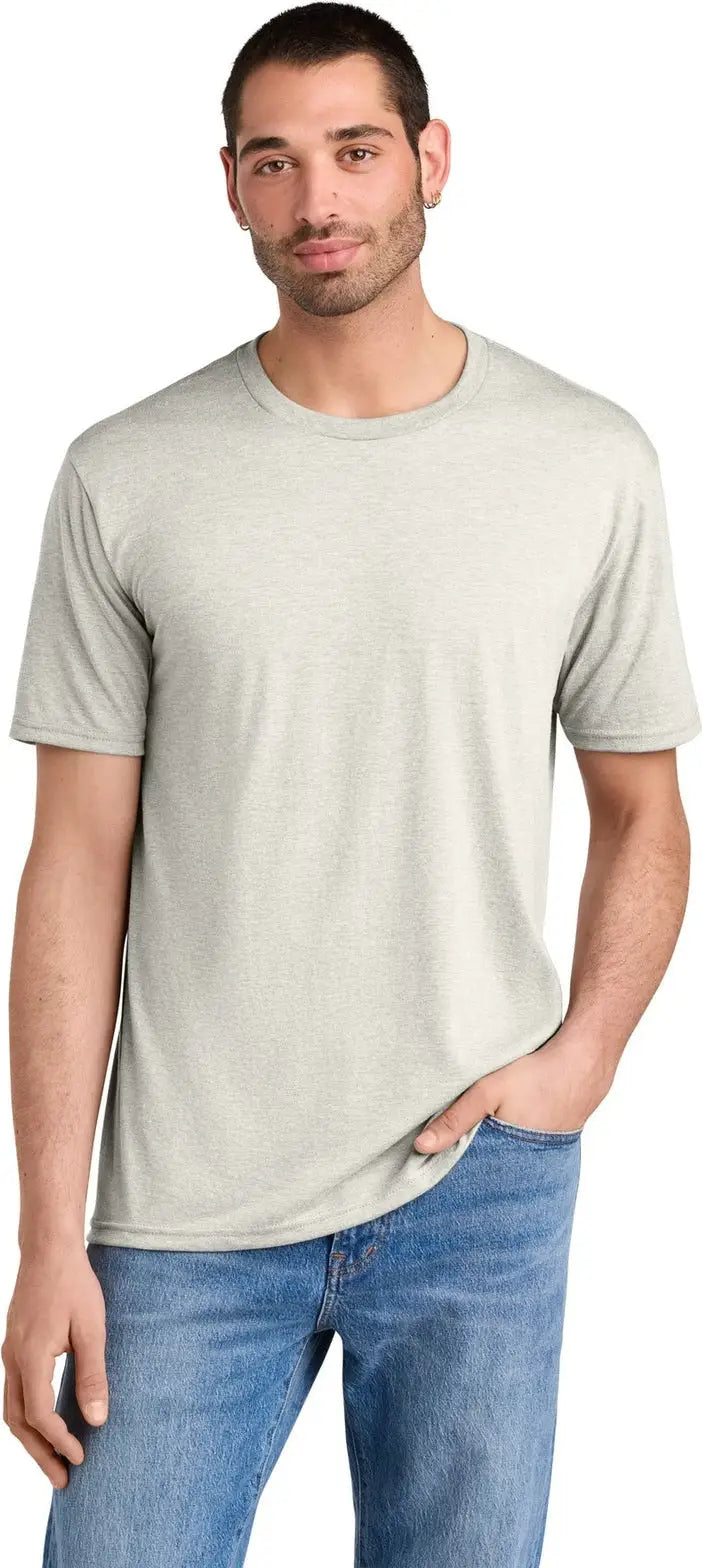 District Dm130 Perfect Tri Tee - Oatmeal Heather