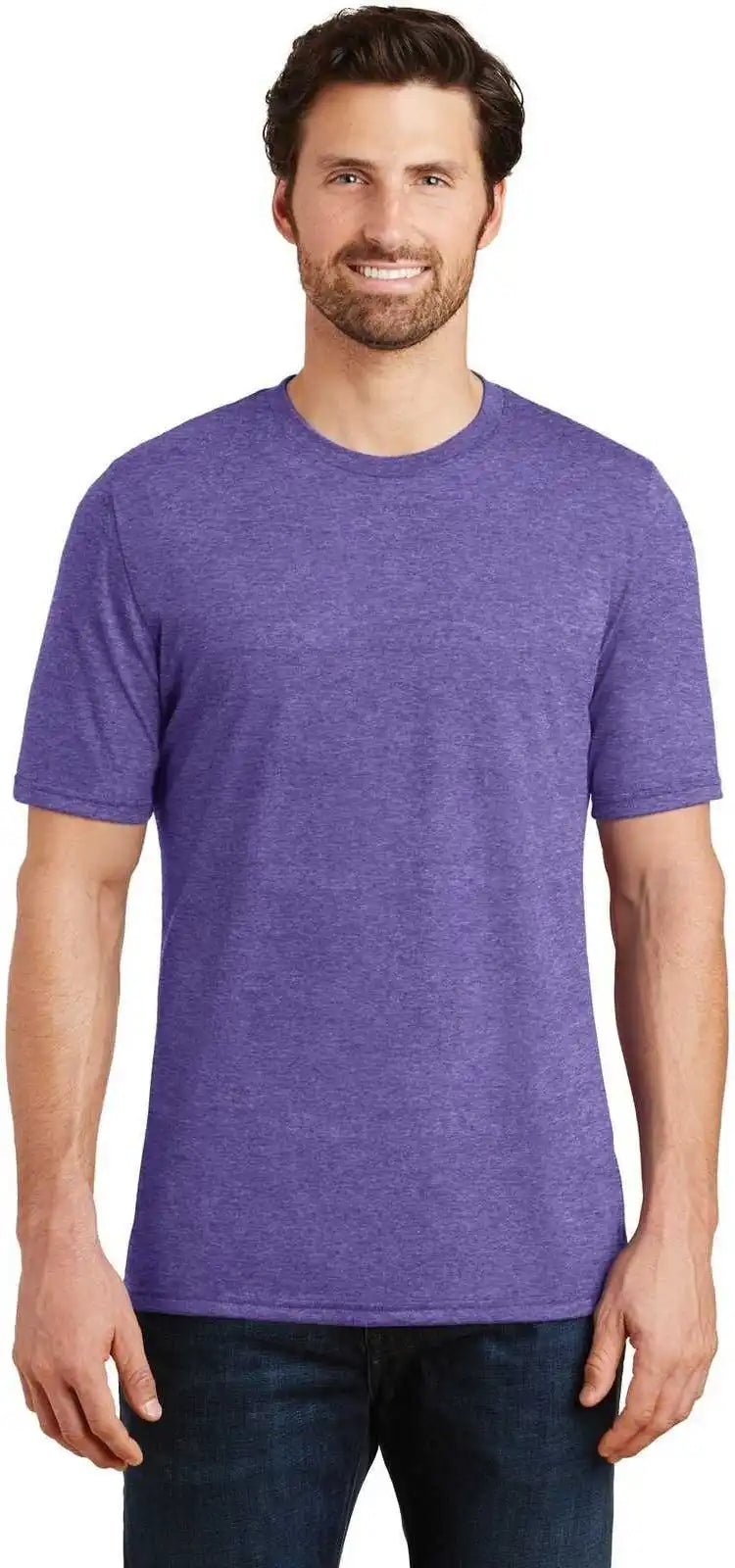 District Dm130 Perfect Tri Tee Purple Frost