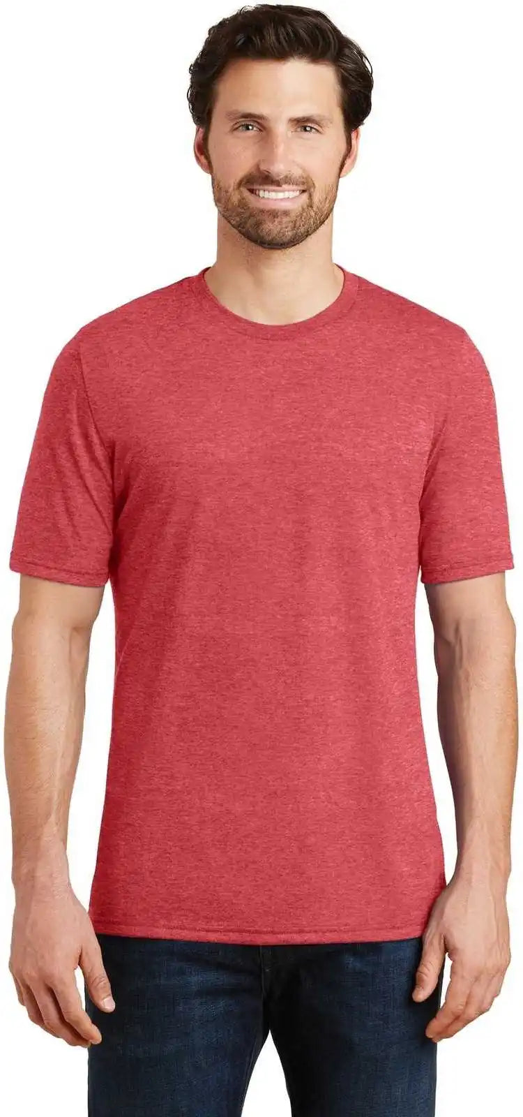 District Dm130 Perfect Tri Tee Red Frost