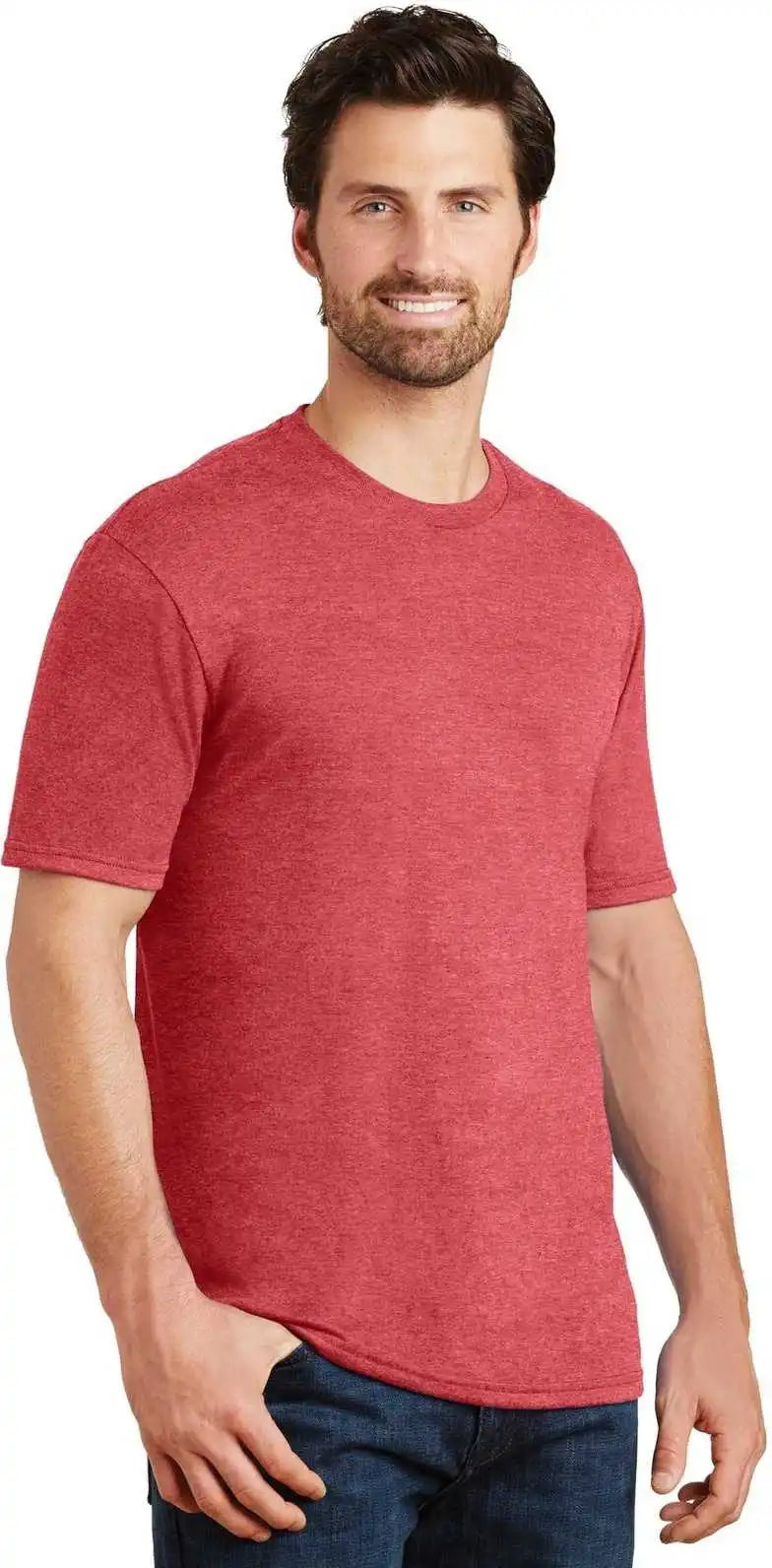 District Dm130 Perfect Tri Tee Red Frost