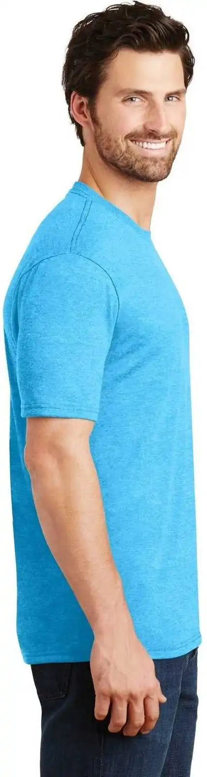 District Dm130 Perfect Tri Tee Turquoise Frost
