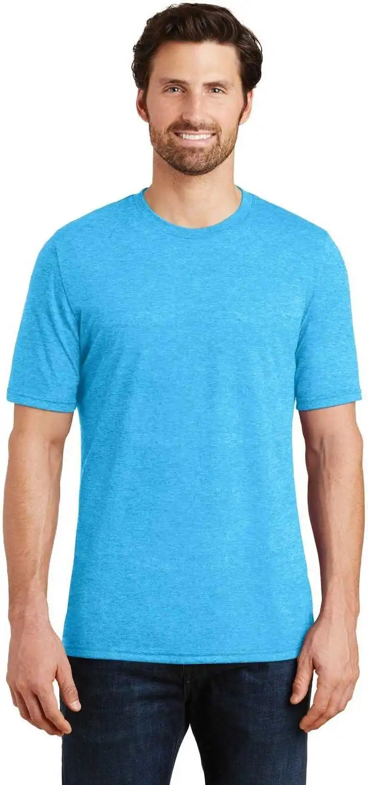 District Dm130 Perfect Tri Tee Turquoise Frost