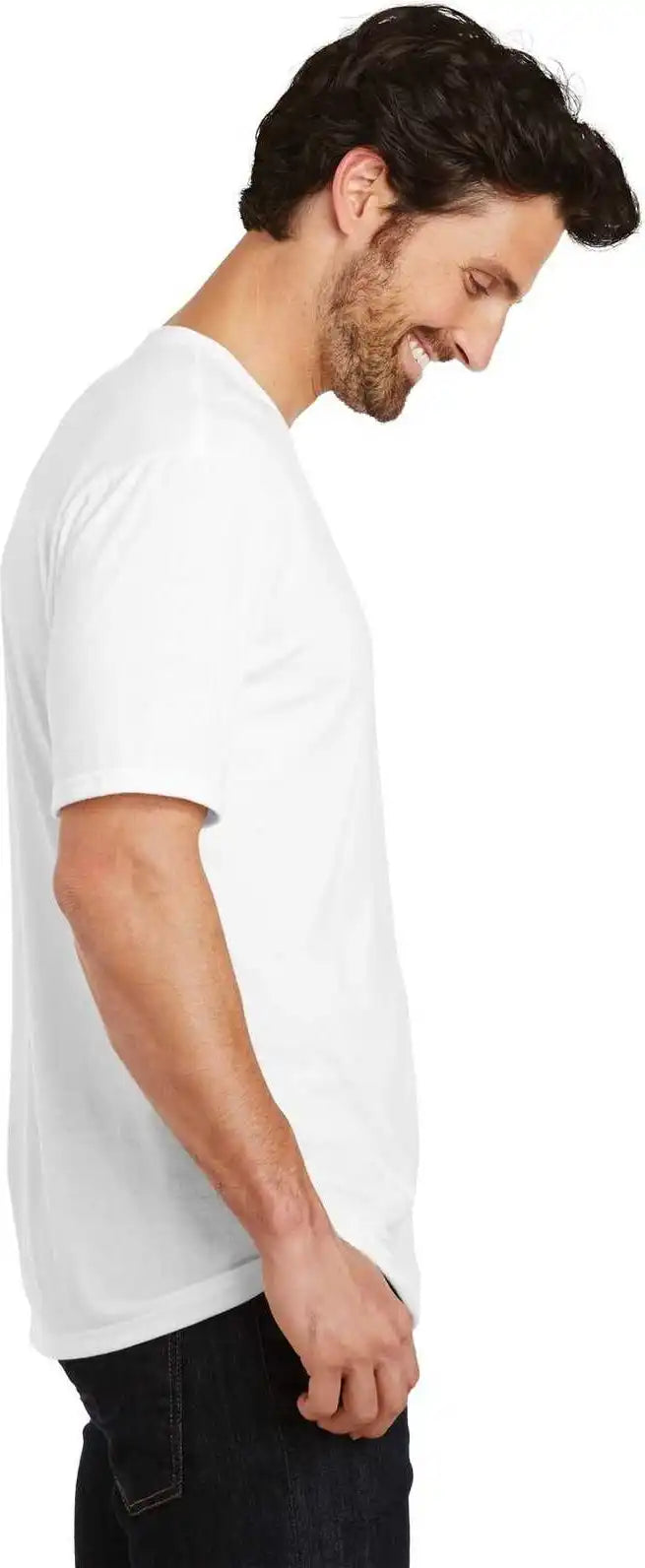 District Dm130 Perfect Tri Tee White