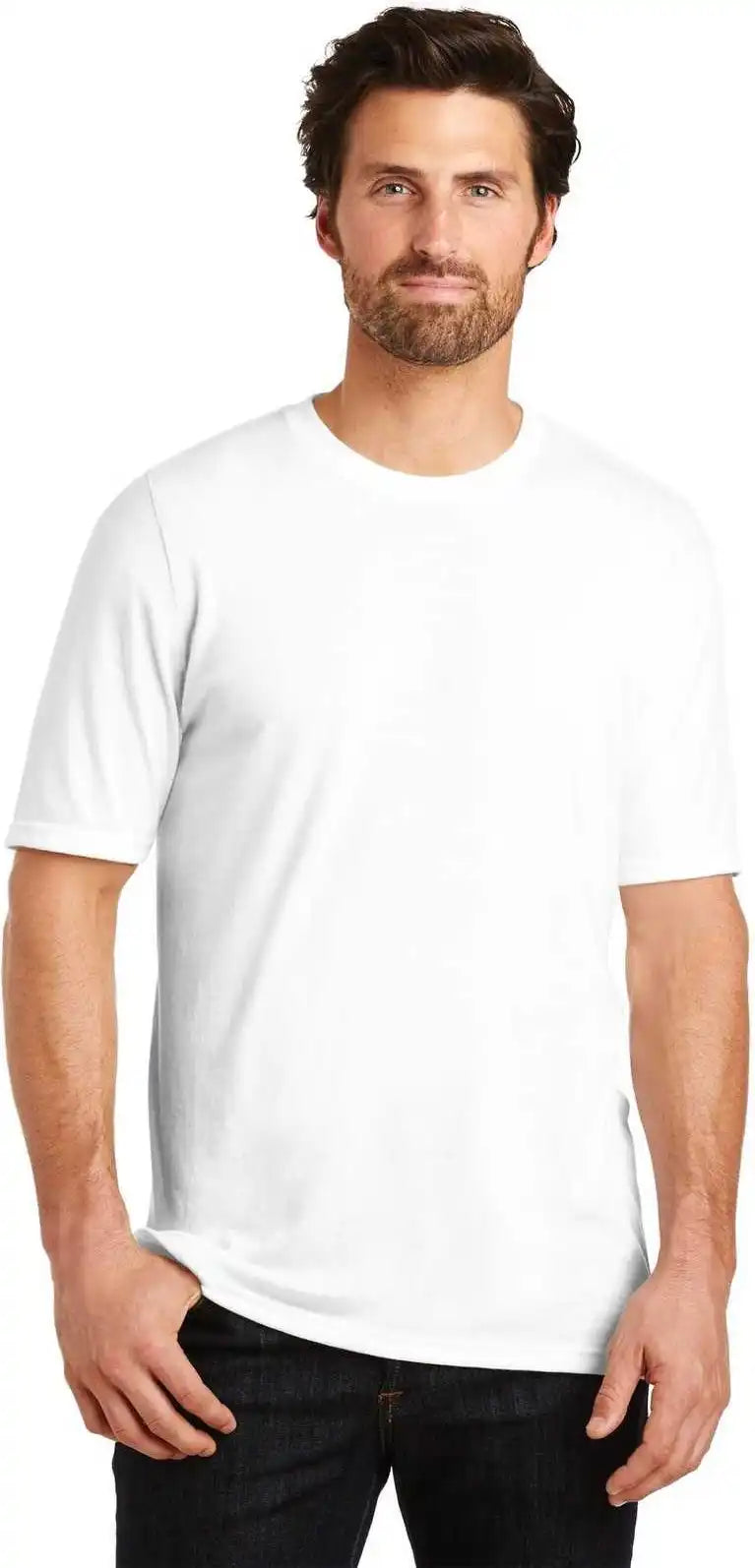 District Dm130 Perfect Tri Tee - White