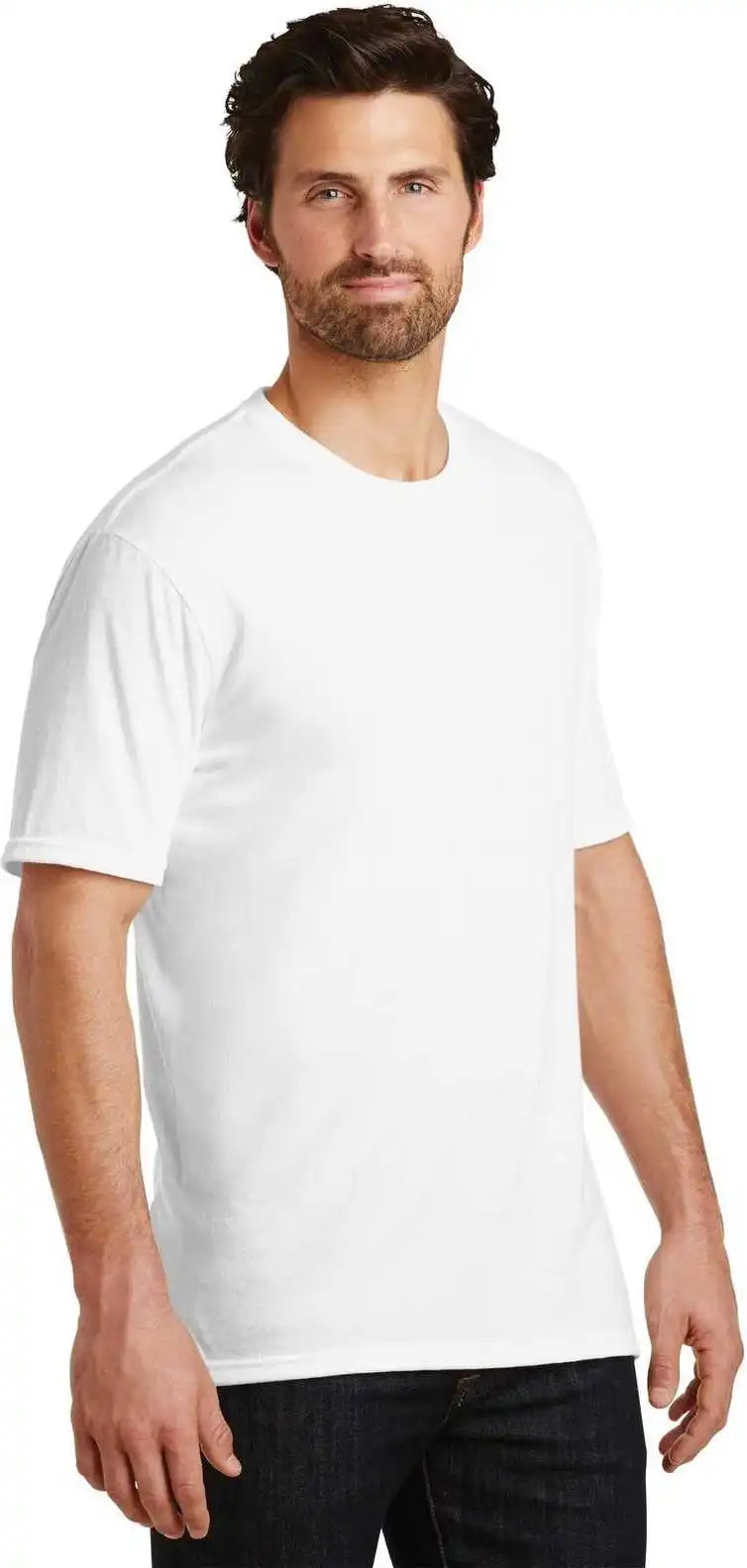 District Dm130 Perfect Tri Tee White