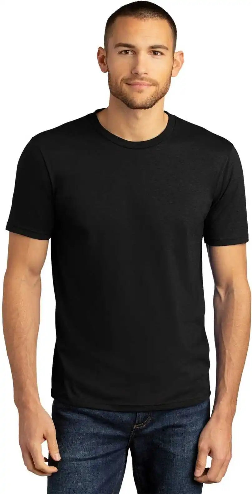 District Dm130dtg Perfect Tri Dtg Tee Black