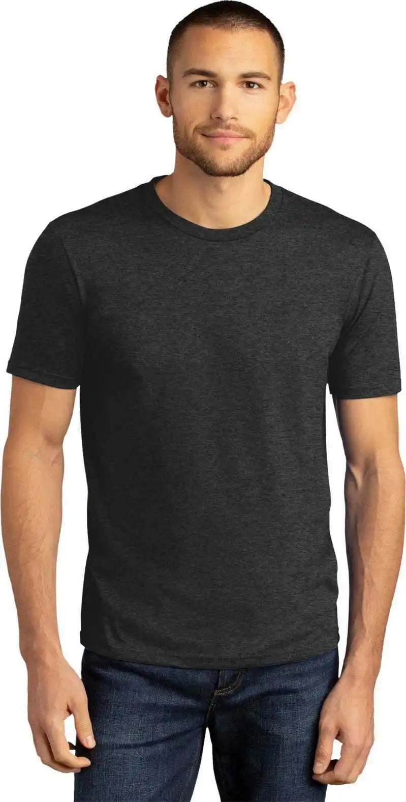 District Dm130dtg Perfect Tri Dtg Tee - Black