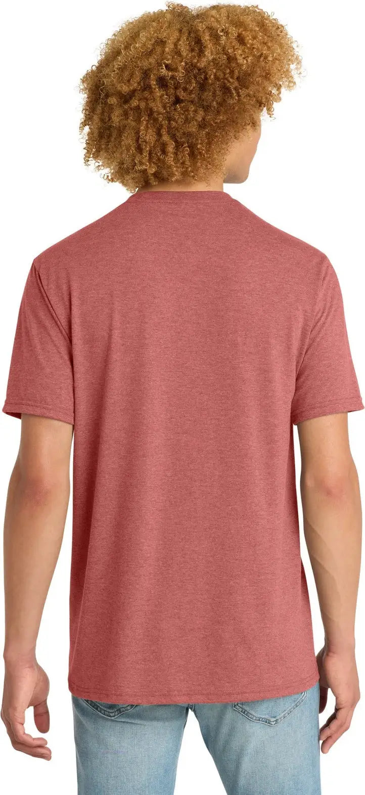 District Dm130dtg Perfect Tri Dtg Tee - Blush Frost