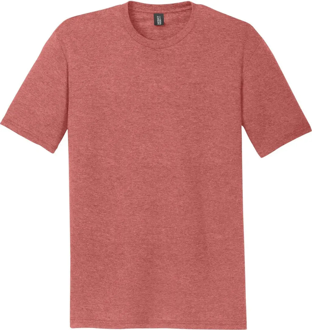 District Dm130dtg Perfect Tri Dtg Tee - Blush Frost