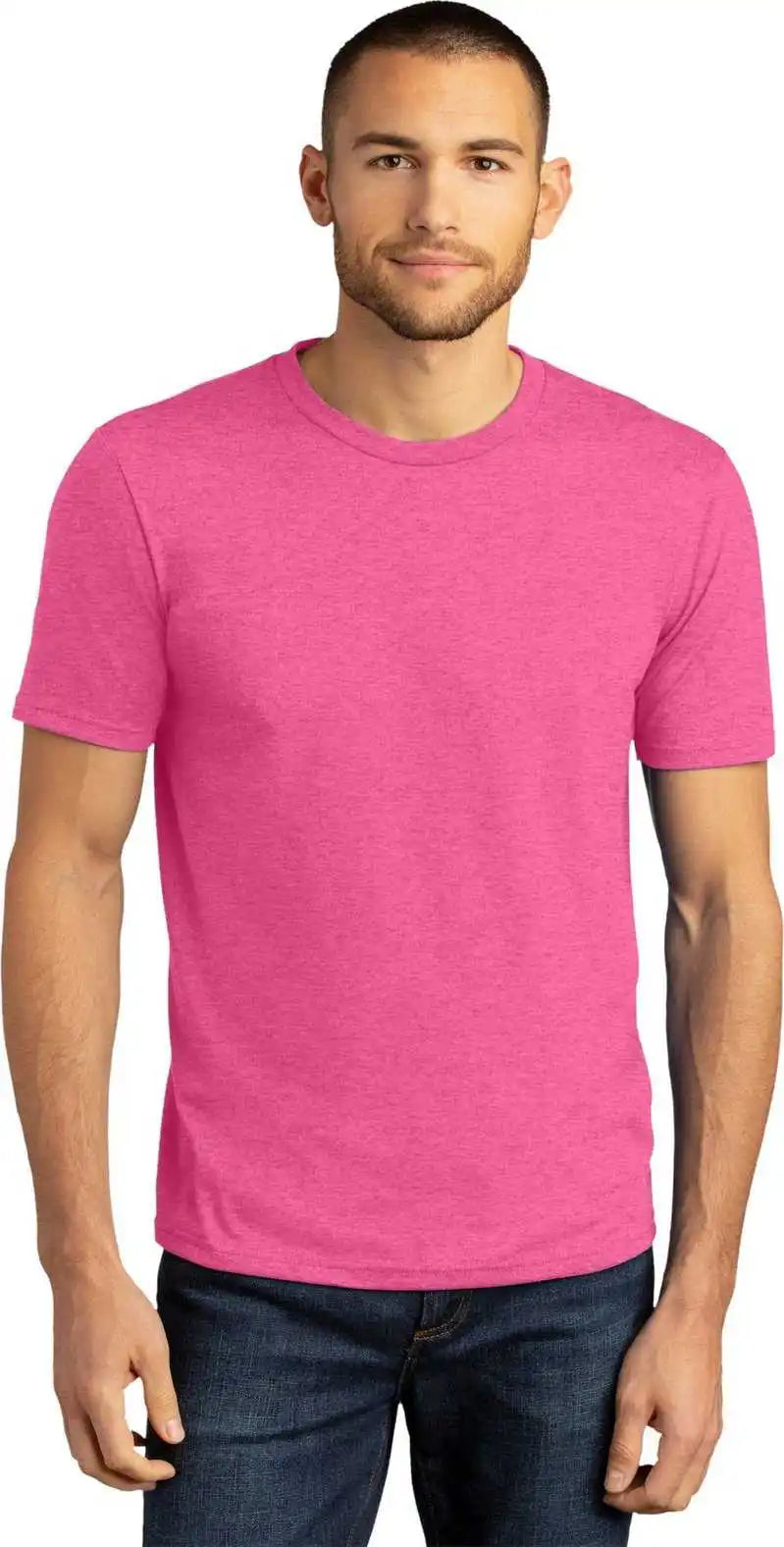 District Dm130dtg Perfect Tri Dtg Tee - Fschfrost