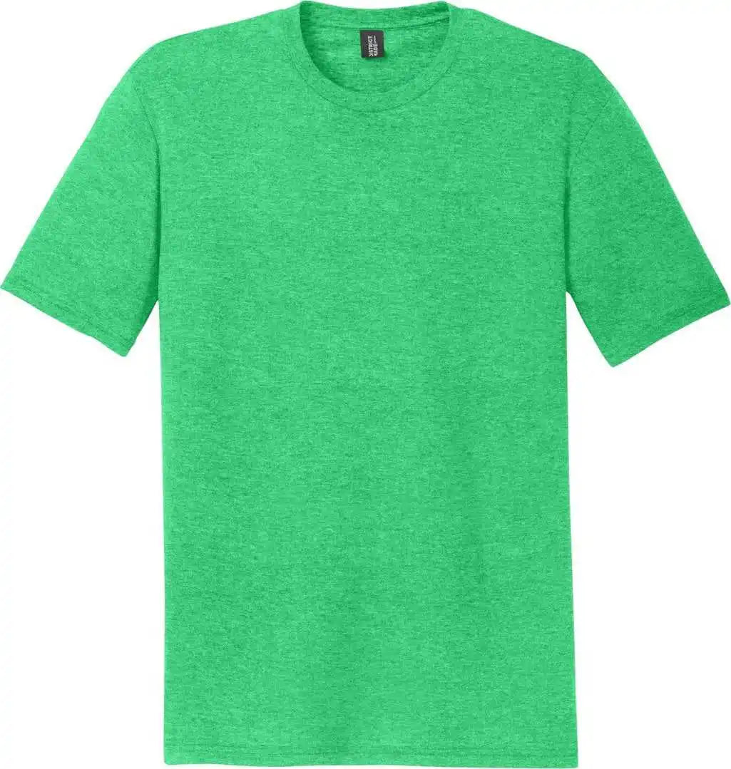 District Dm130dtg Perfect Tri Dtg Tee - Green Frost