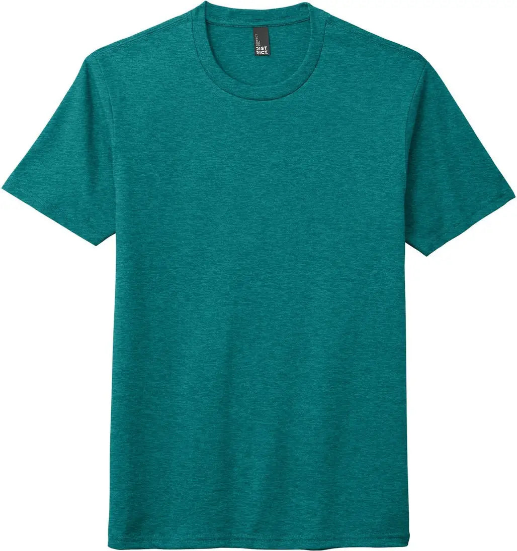 District Dm130dtg Perfect Tri Dtg Tee - Heathered Teal