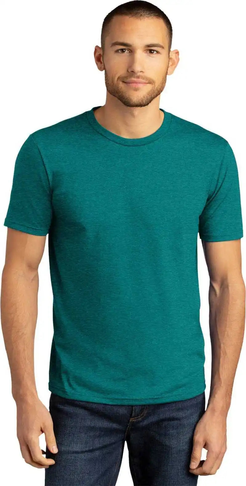 District Dm130dtg Perfect Tri Dtg Tee - Htdteal