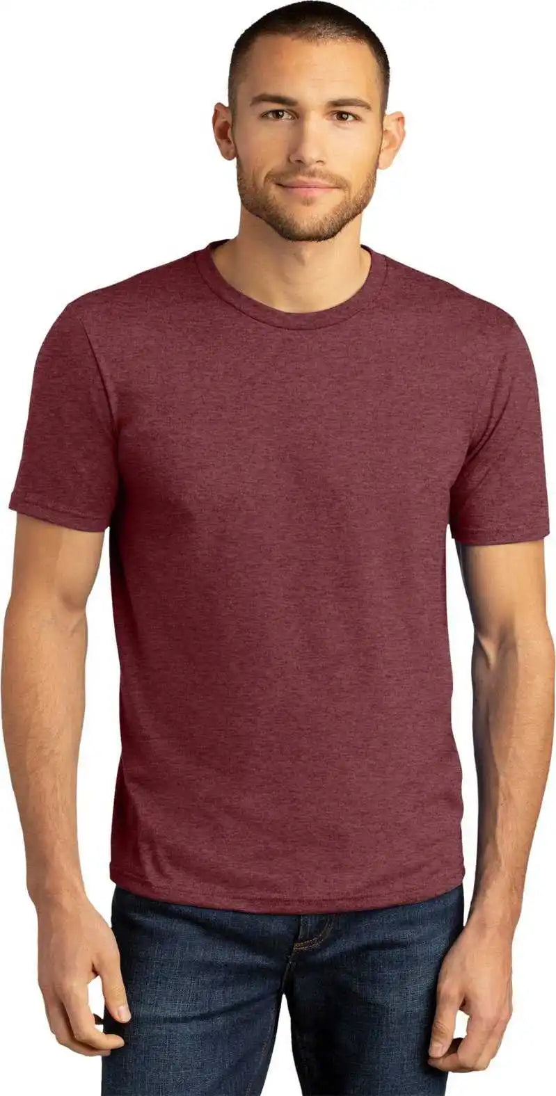 District Dm130dtg Perfect Tri Dtg Tee Marfrost